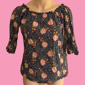 COPY - Sara Campbell printed cotton viole top